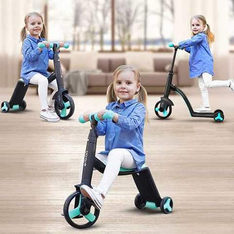 Trottinette 3 en 1 evolutive hauteur ajustable
