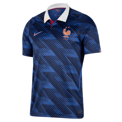 Maillot équipe de France Mondial 2026 alternatif, bleu marine à motifs