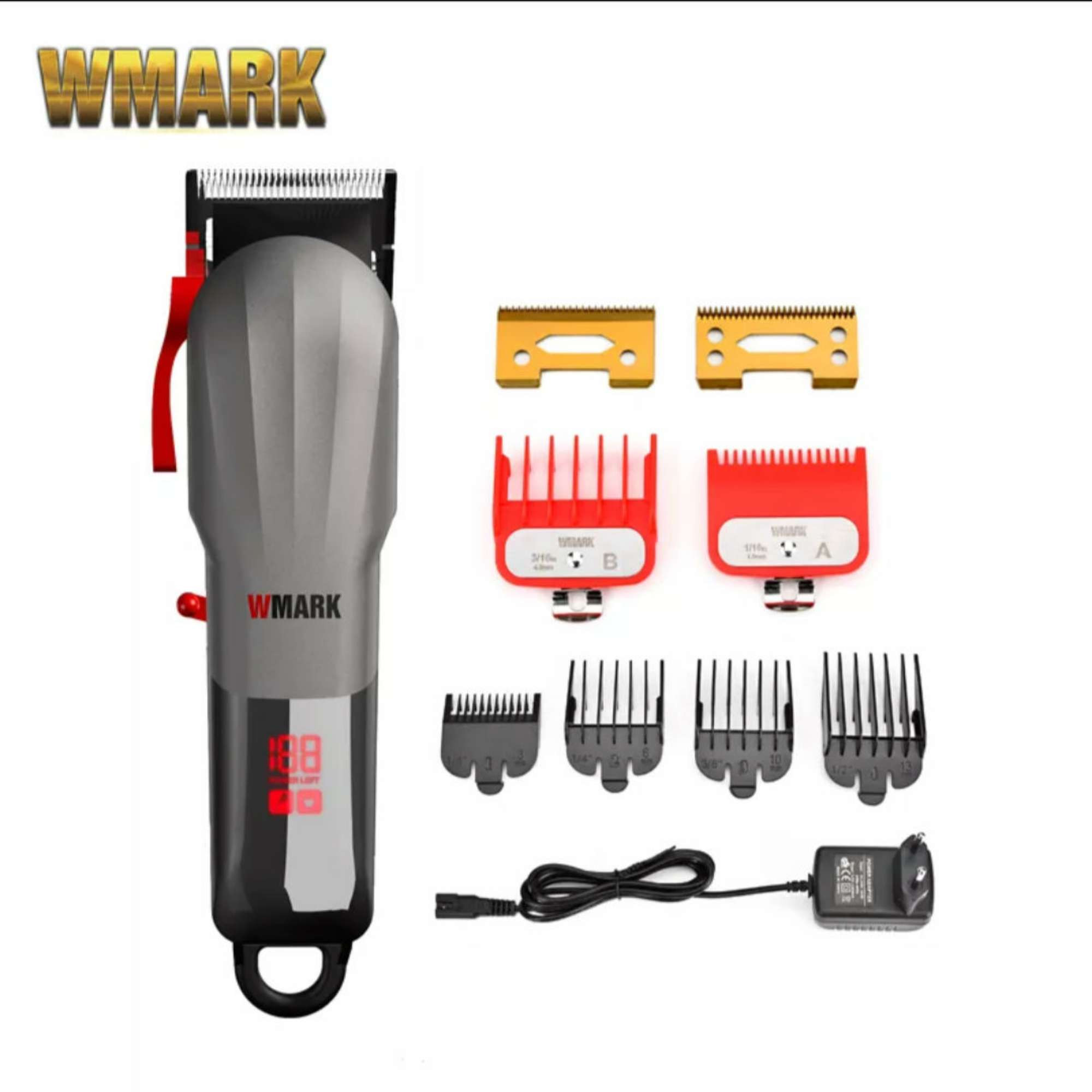 WMARK NG-115 Tondeuse à cheveux sans fil avec affichage à batterie LED
