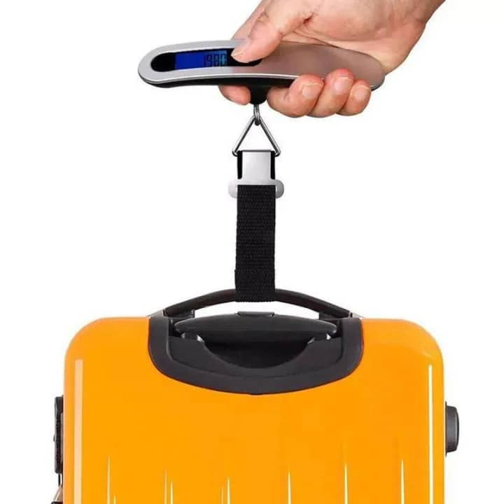 BALANCE ELECTRONIQUE PORTABLE - ECRAN LCD - PESE-BAGAGE 50KG / 90g