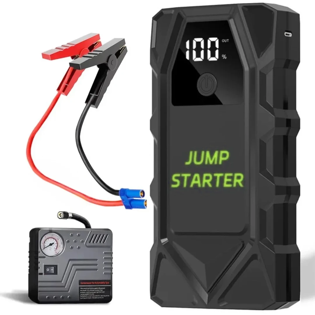Booster de batterie portable avec compresseur intégré