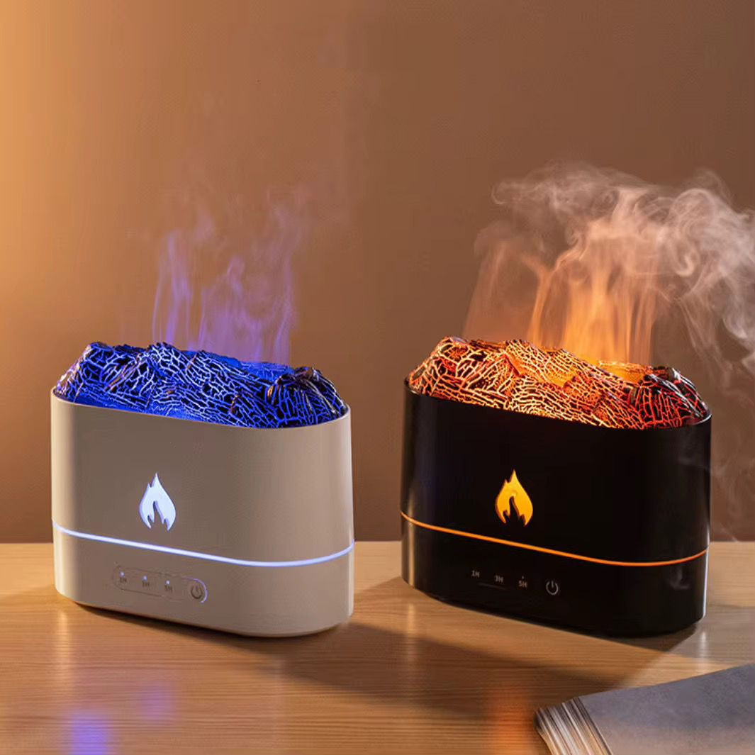 Diffuseur d’arômes effet feu LED – Ambiance chaude et relaxante