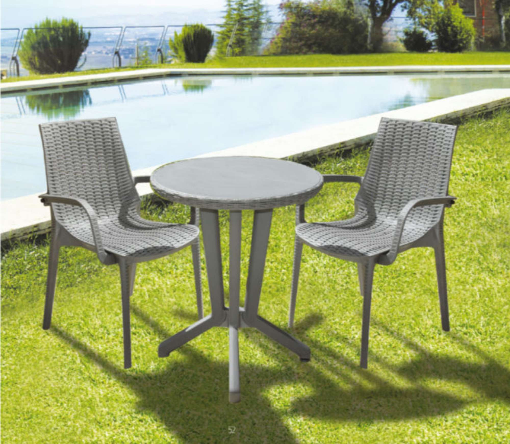 Jeu de chaises + table de Salon de thé ou de jardin