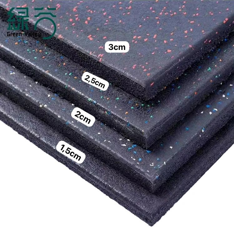 Tapis de salle de sport 1 m² (épaisseur : 1,5cm)
