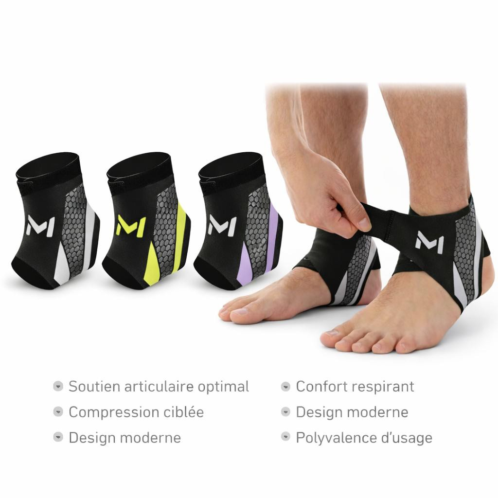 Chevillère de maintien sportive – modèle compressif ergonomique