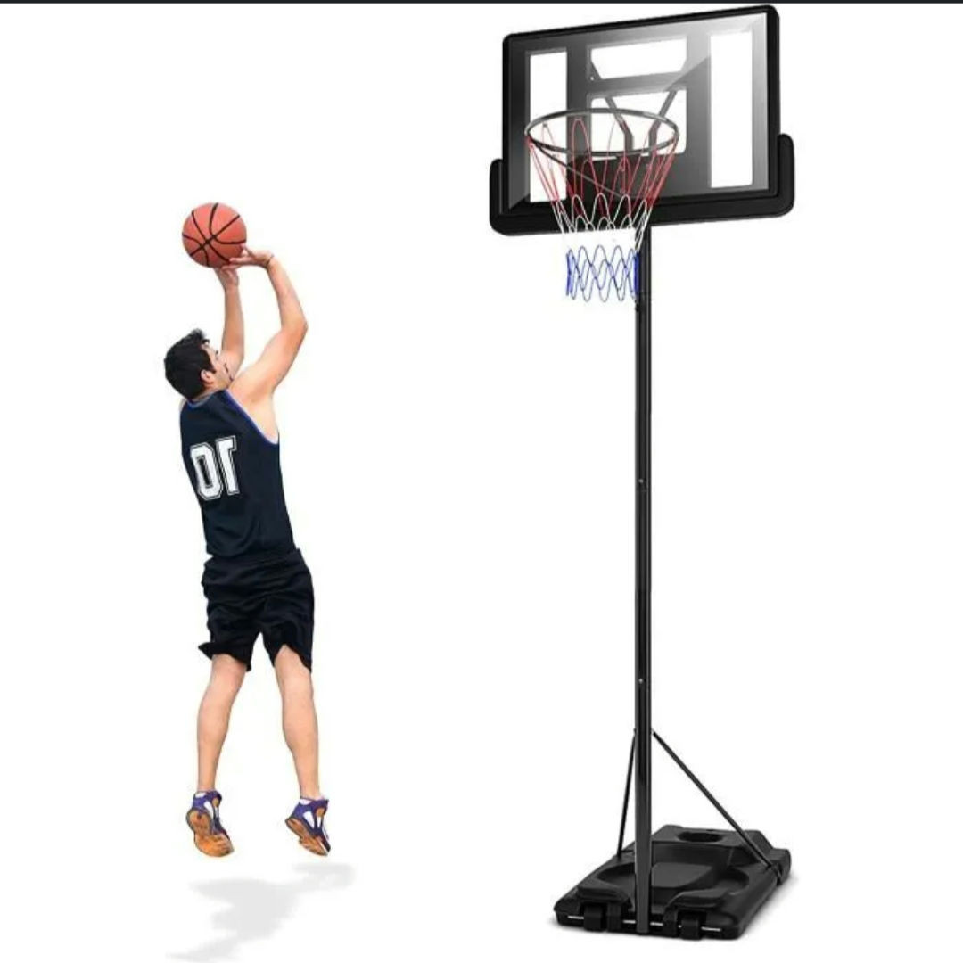 Panier Basket Pied avec Roues Hauteur Reglable de 2,6 à 3,05m 