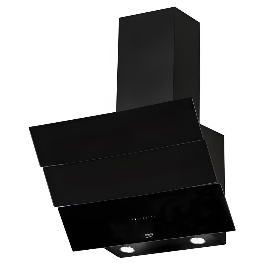 Hotte décorative inclinée Beko 60 cm noir HCA62640BE