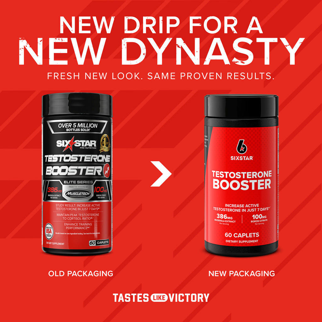 MUSCLETECH - SIX STAR BOOSTER de testostérone - 60 capsules