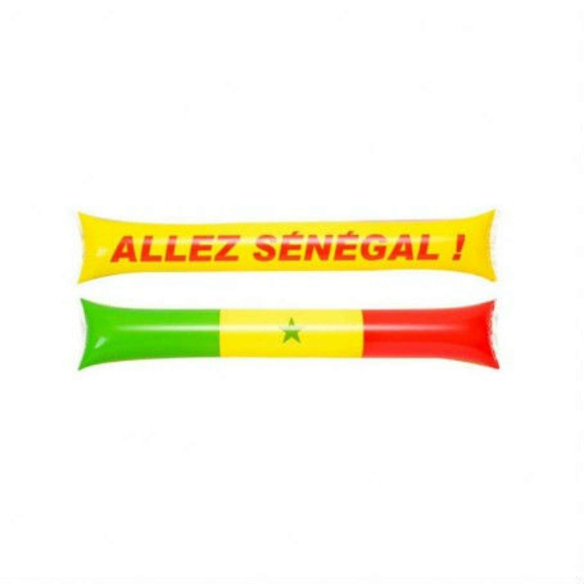 LOT DE 2 BATONS GONFLABLES TAP TAP POUR SUPPORTER SENEGAL