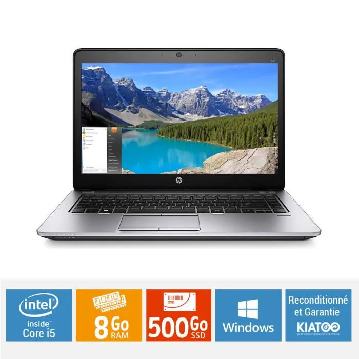 ORDINATEUR HP HELIBOOK 14/500GB 840 G2 CORE I5 RAM8