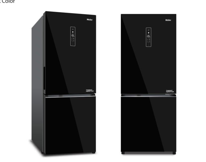 Réfrigérateur combiné Haier 3 tiroirs noir HRF-IVB298VN