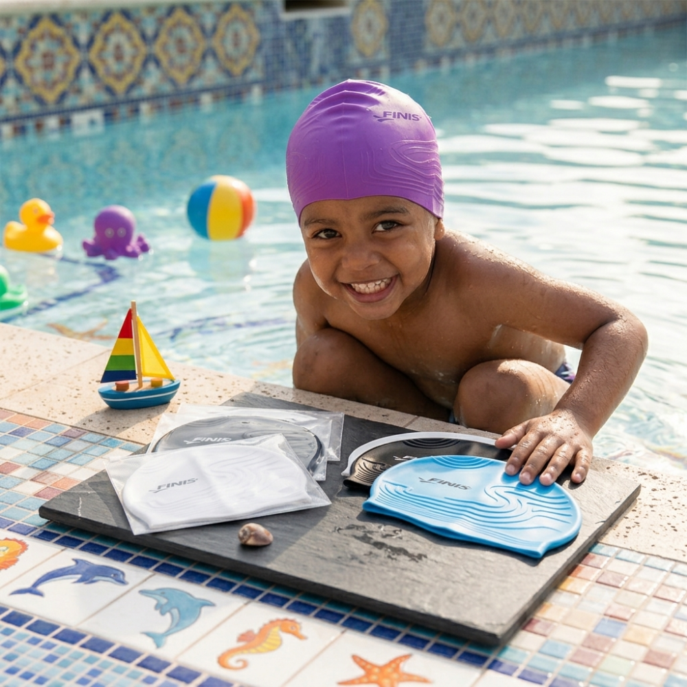 Bonnet de natation en silicone texturé – confort et performance