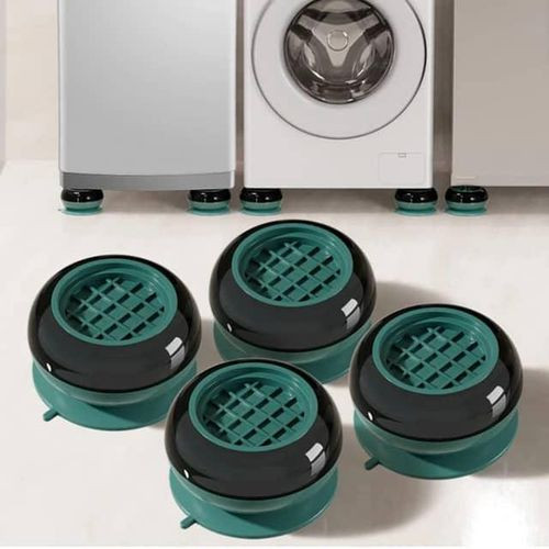 4 Pièces Patins Supports Anti Vibration pour Machine À Laver et Meubles
