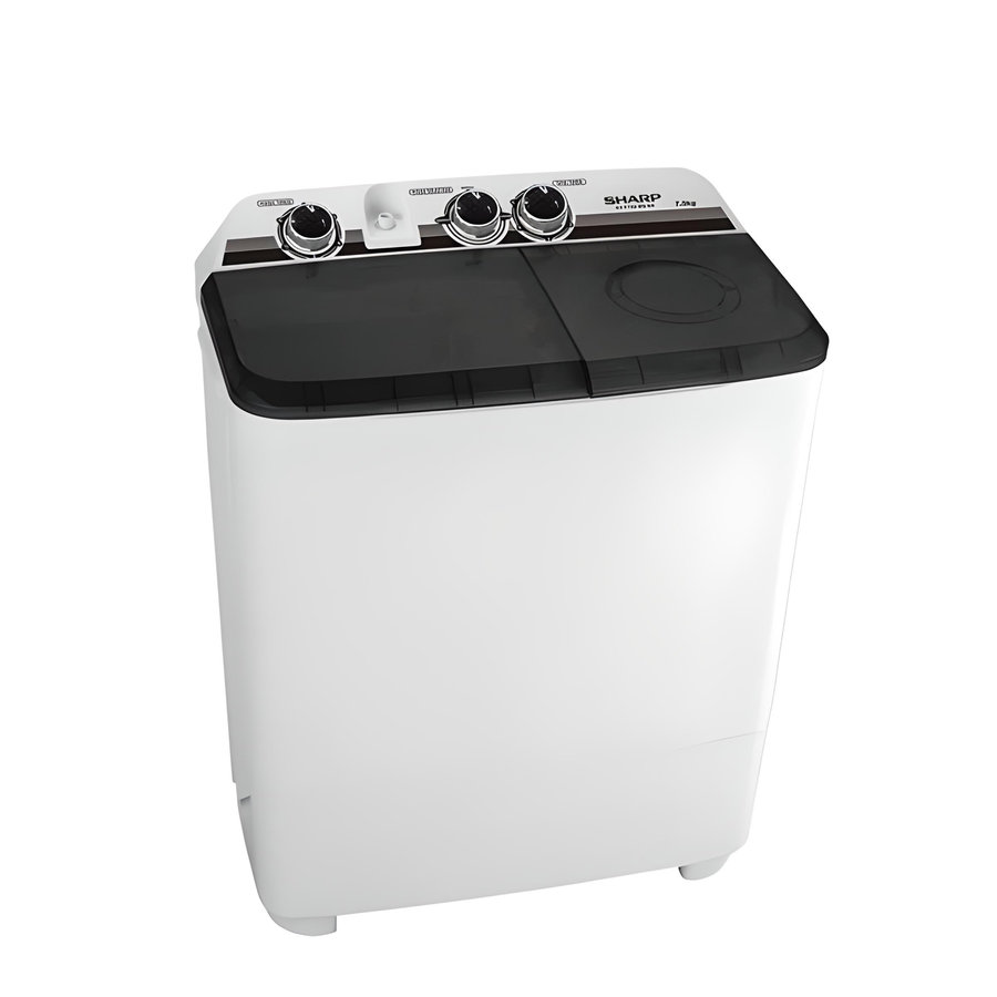 Machine à laver semi-automatique Sharp EST75XWNBK