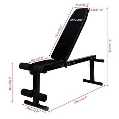 Banc de musculation ajustable - Réf. 117