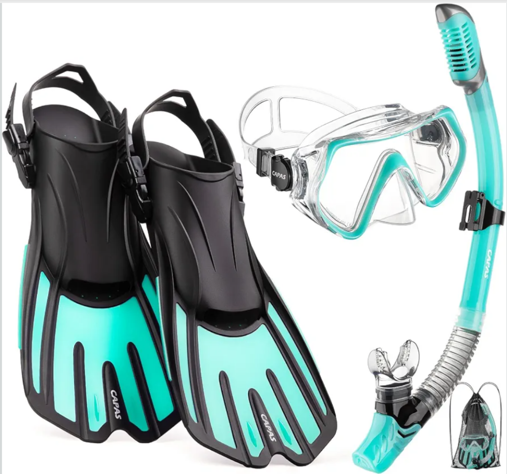 Kit de plongée complet – palmes, masque et tuba pour exploration sous‑marine