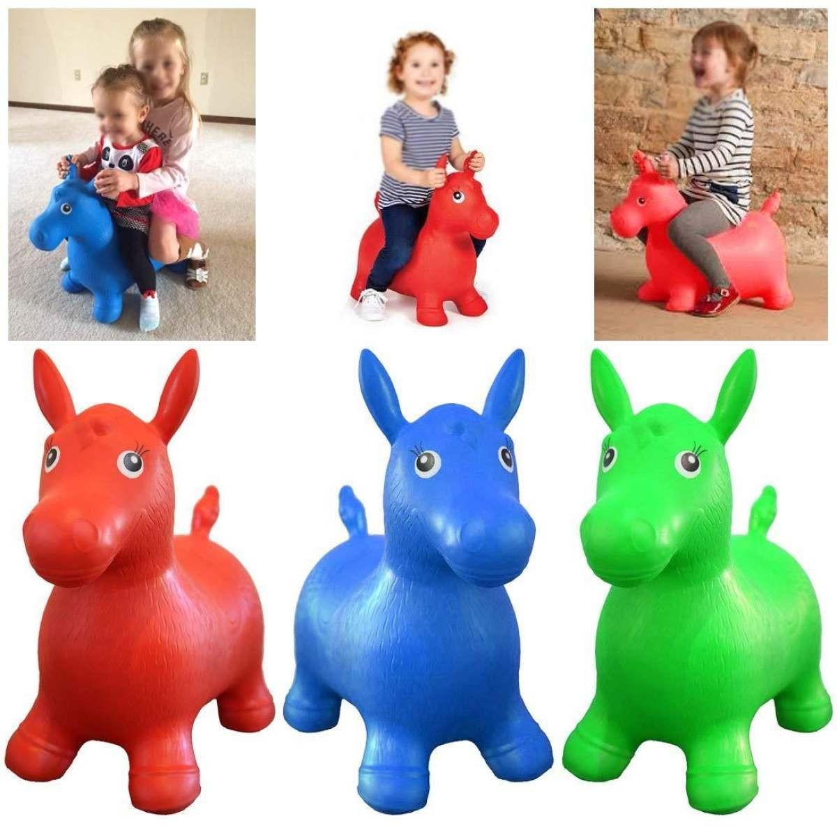 Sauteur pour enfants en forme d'âne en PVC