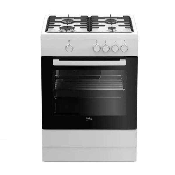 Cuisinière Beko 4 feux 60x60 à gaz inox FSG62000GS
