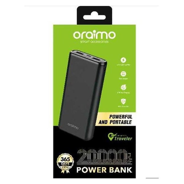 Oraimo POWER BANK - OPB-P202D - 20000mAh - Noir