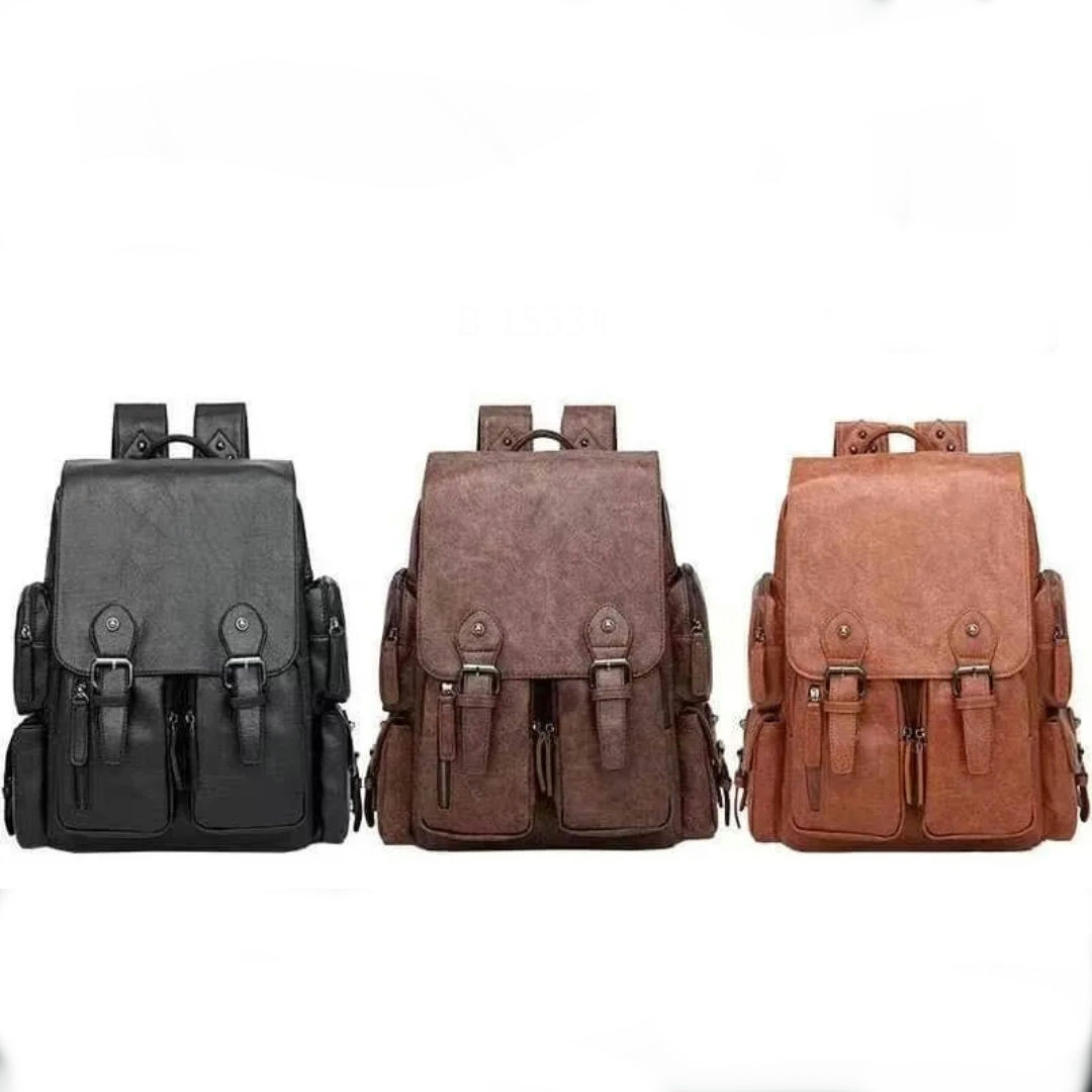 Sac À Dos en cuir PU Urbain Elegant - Sac Pour Ordinateur - Réf. 004