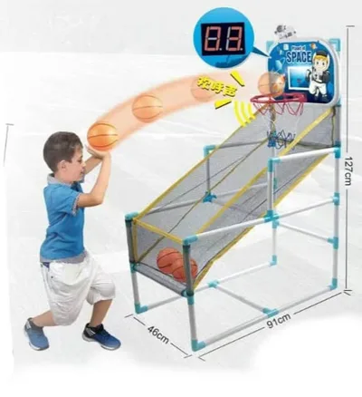 Jeu de panier de basket-ball numérique pour enfants, arcade d'intérieur