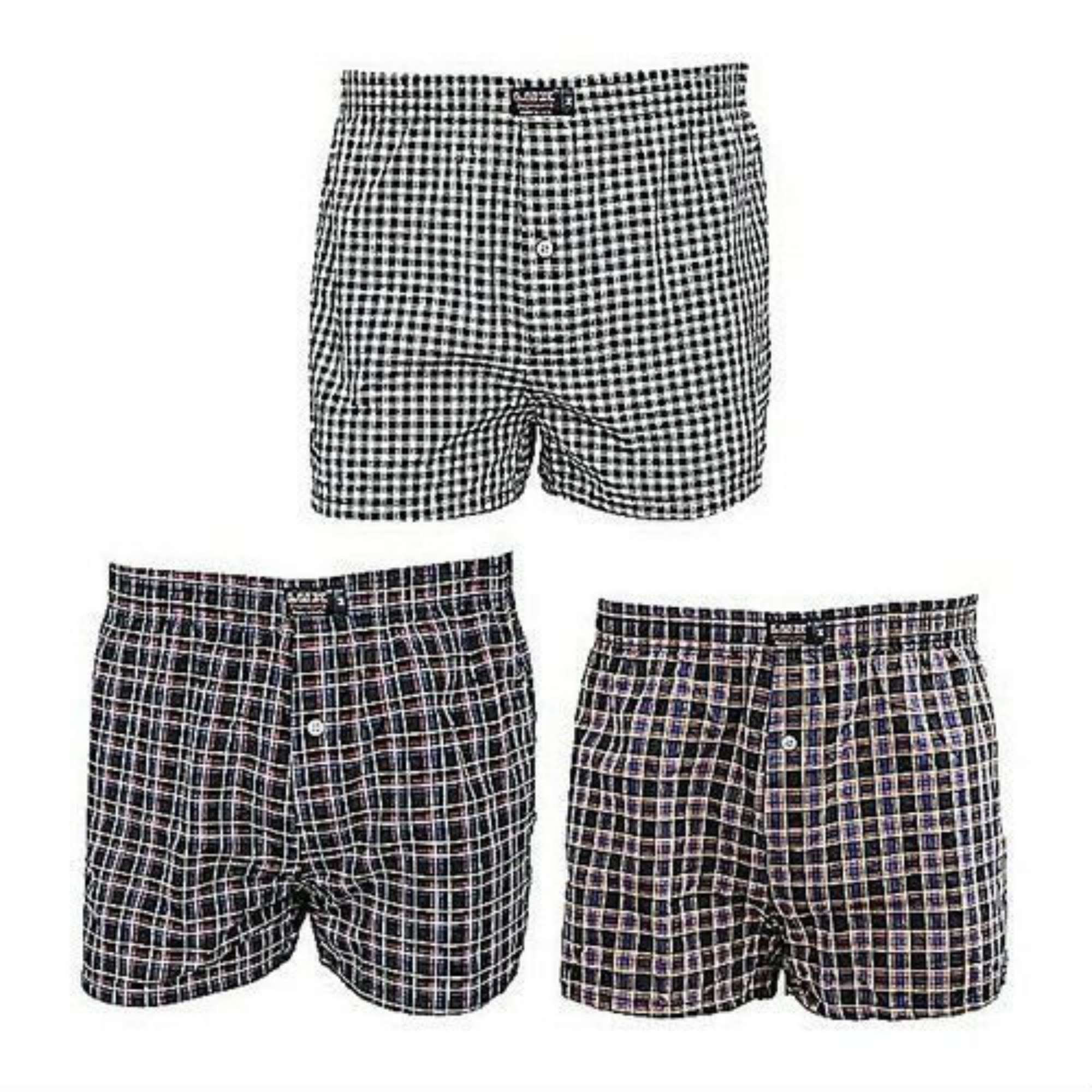 Lot de 3 Caleçons Boxer Shorts - Hommes - Multicolore