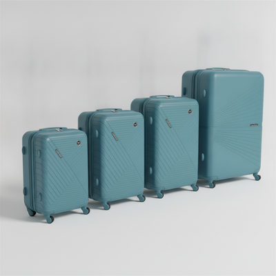 Lot de 4 valises rigides polypropylène double fermeture, S, M, L et XL