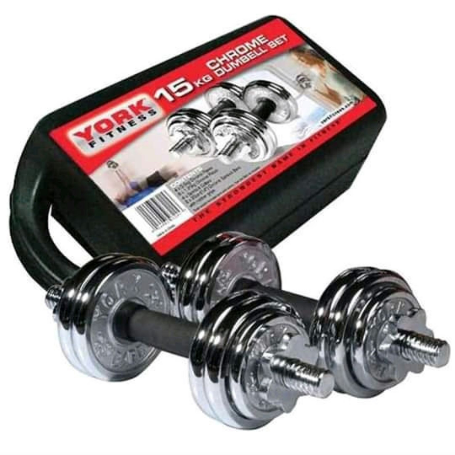 Valise Kit haltères ensemble biceps de 15kg