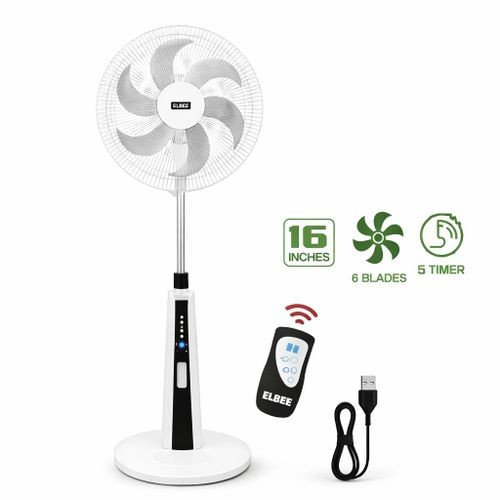 Ventilateur Rechargeable ELBEE avec Télécommande