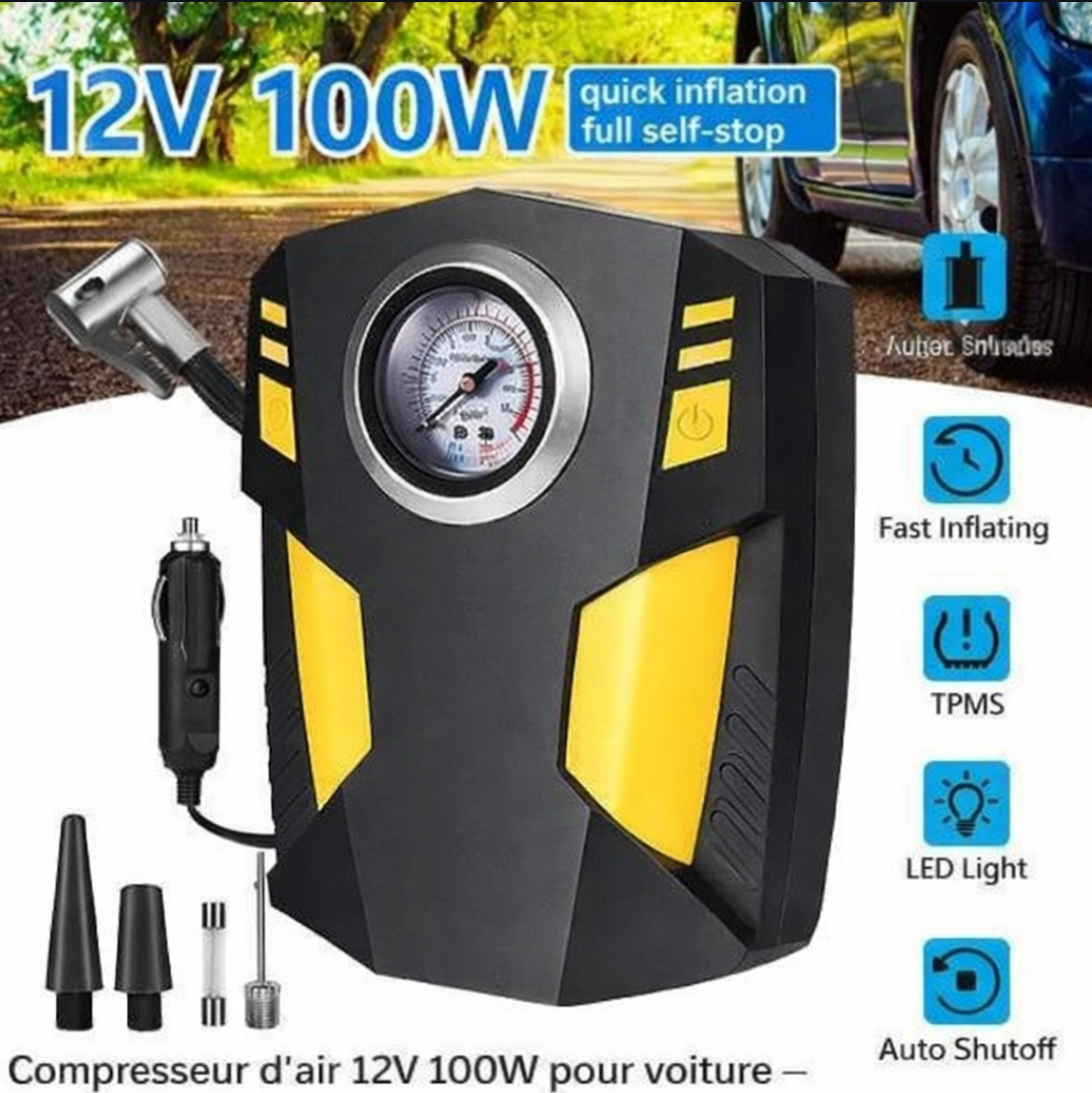 Gonfleur de Pneu Portable pour Voiture - Compresseur D'air Portable