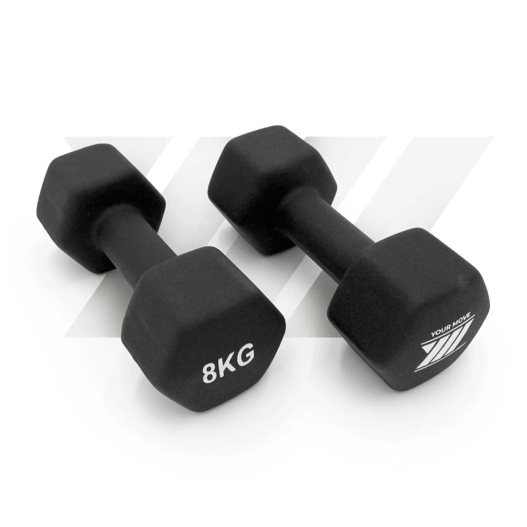 Haltères Biceps en Vinyle 8 kg — Paire
