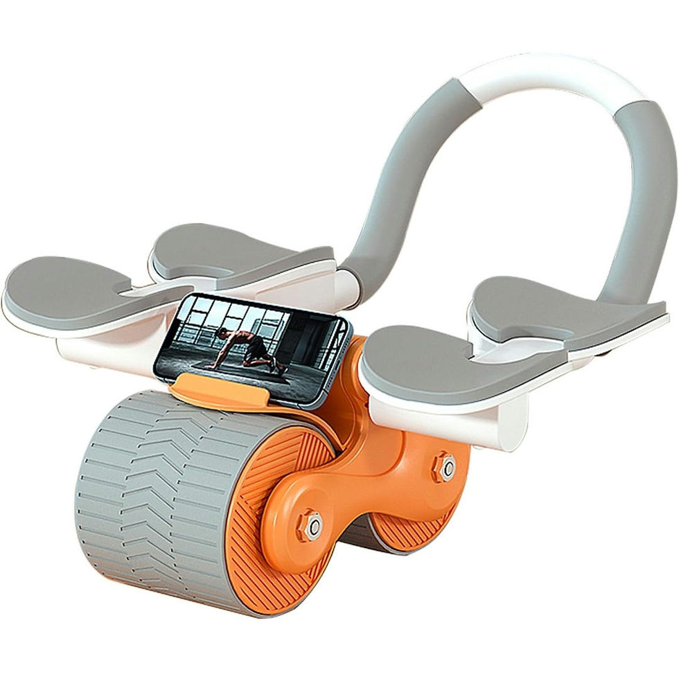 Miniature : Roue abdominale avec double support de coude
à rebond automatique