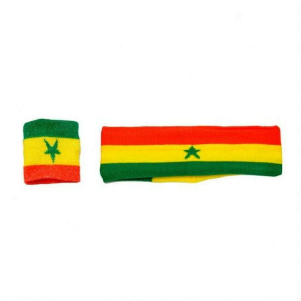 ENSEMBLE BANDEAU SUPPORTER SENEGAL