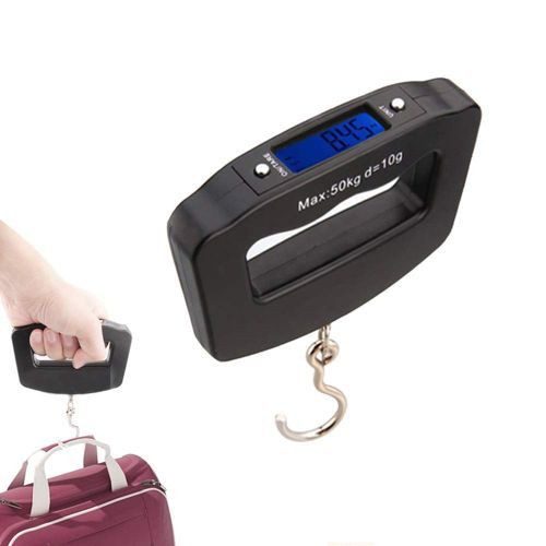 BALANCE ELECTRONIQUE PORTABLE - PESE-BAGAGE 50KG / 10g - Réf. 003