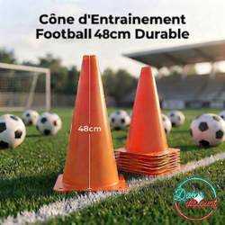 Cône d'Entrainement Football 48cm Durable