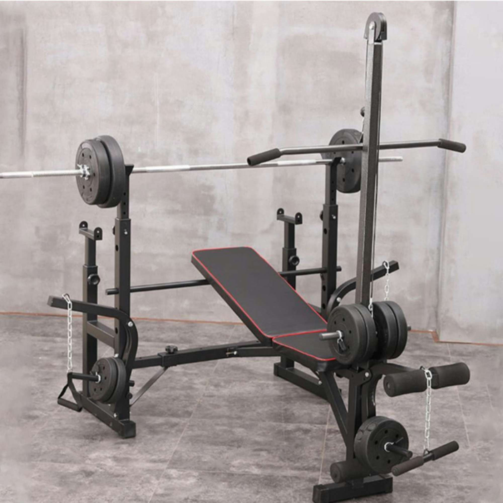 Banc de musculation multifonction avec poulie - Réf. 137