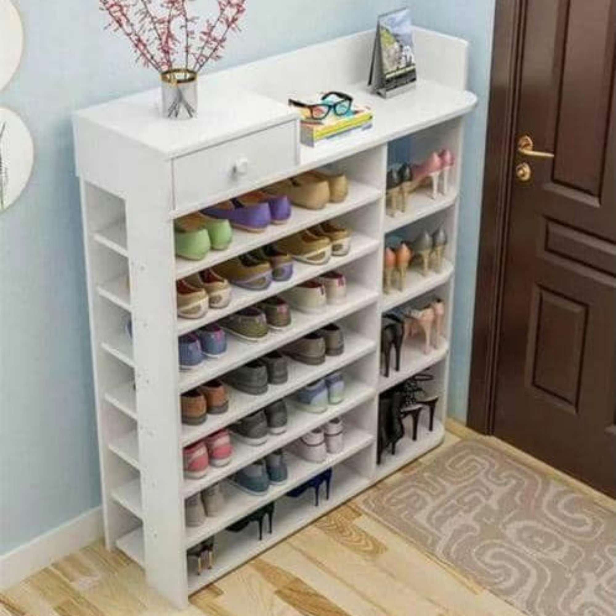 Etagères à chaussures sen bois - 32 paires