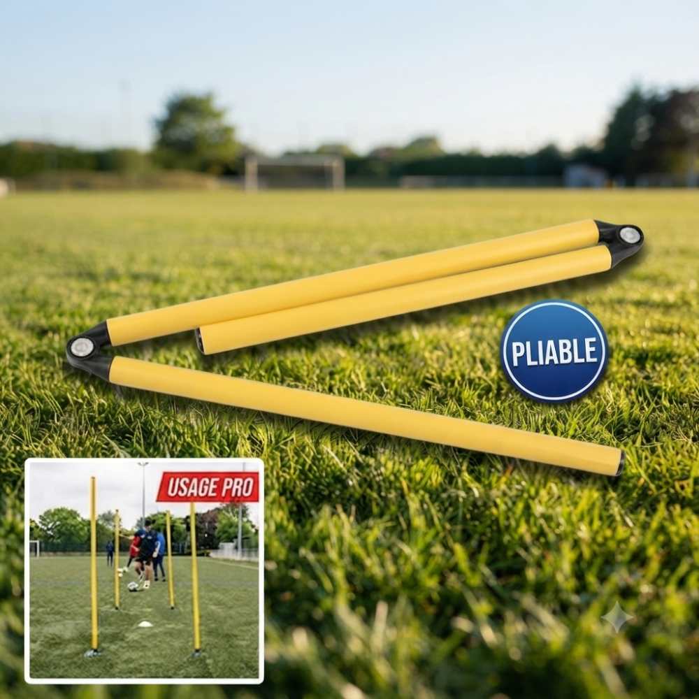 Poteau d'Agilité Pliable pour Football et Basketball