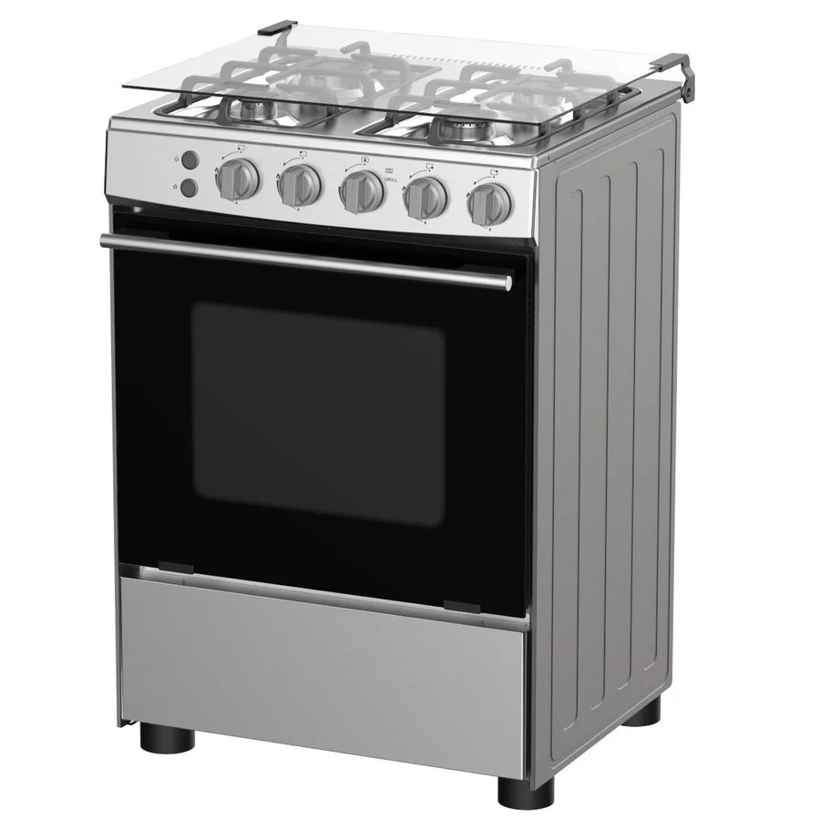 Cuisinière Hisense 60x60 4 feux gaz inox HFG60121X