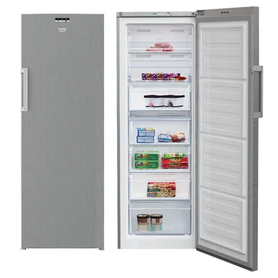 Congélateur Beko vertical 7 tiroirs nofrost gris RFNE320L24X