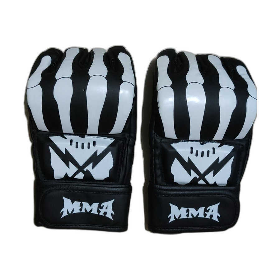 Gants de Boxe / MMA (Rayures Noir et Blanc)