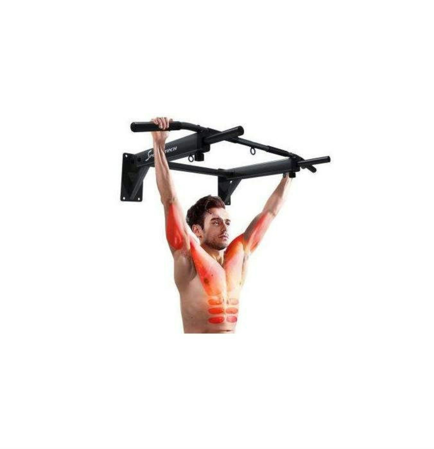 Barre fixe pro support sac de frappe ou sangles TRX intégré