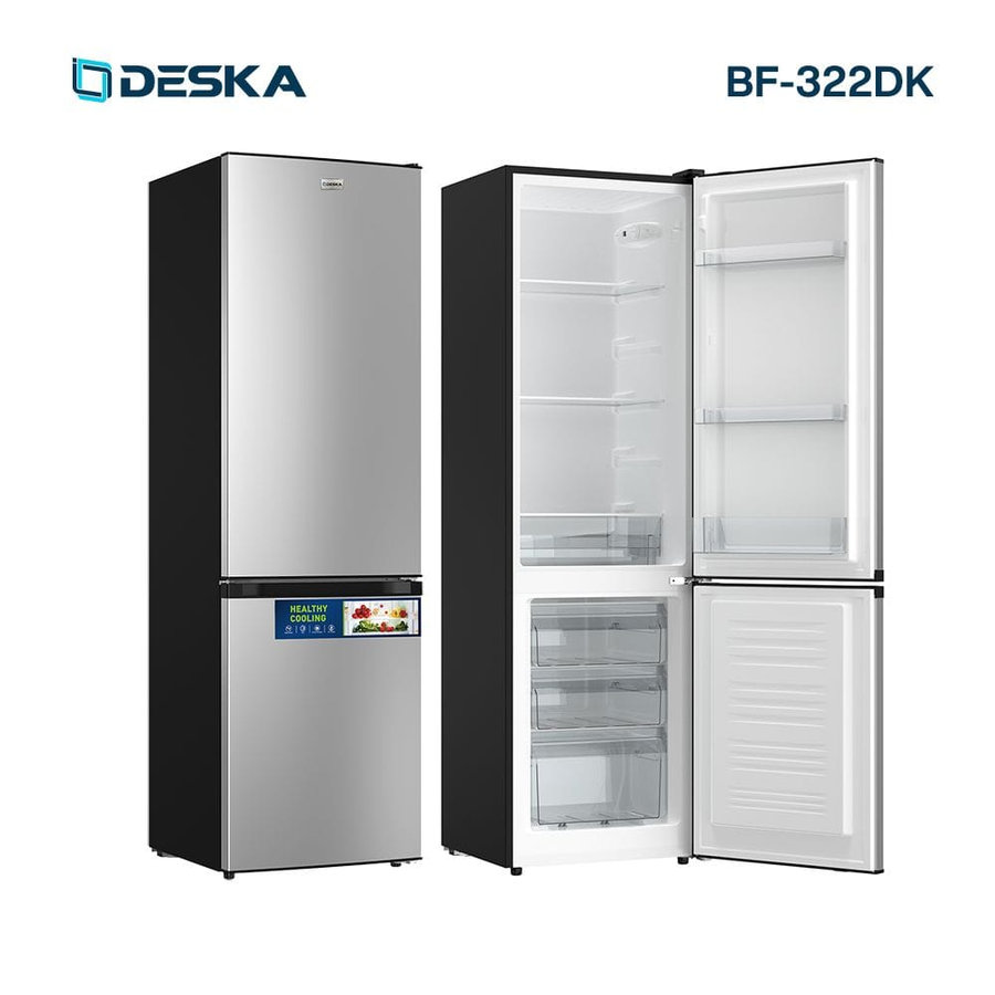 Réfrigérateur Deska combiné 3 tiroirs gris BF-322DK