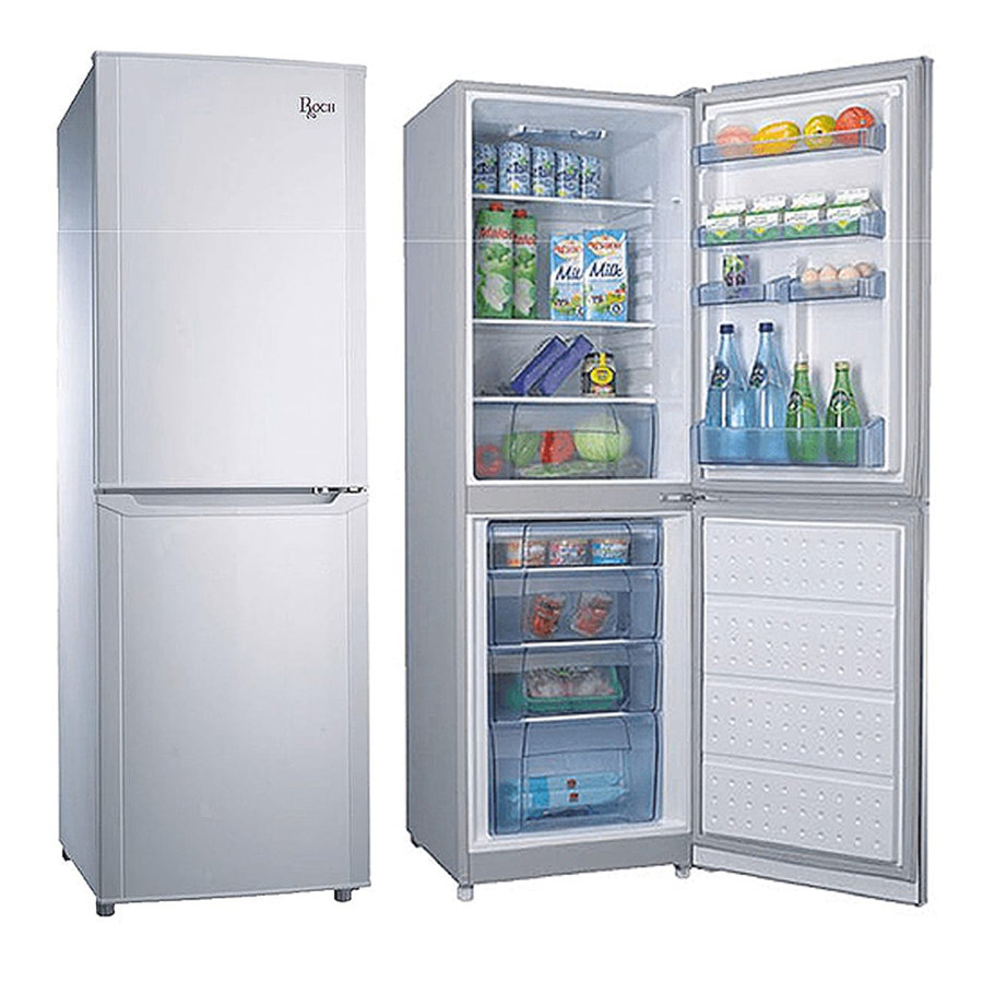 Réfrigérateur combiné Roch 3 tiroirs 140 litres gris RFR-160B-B