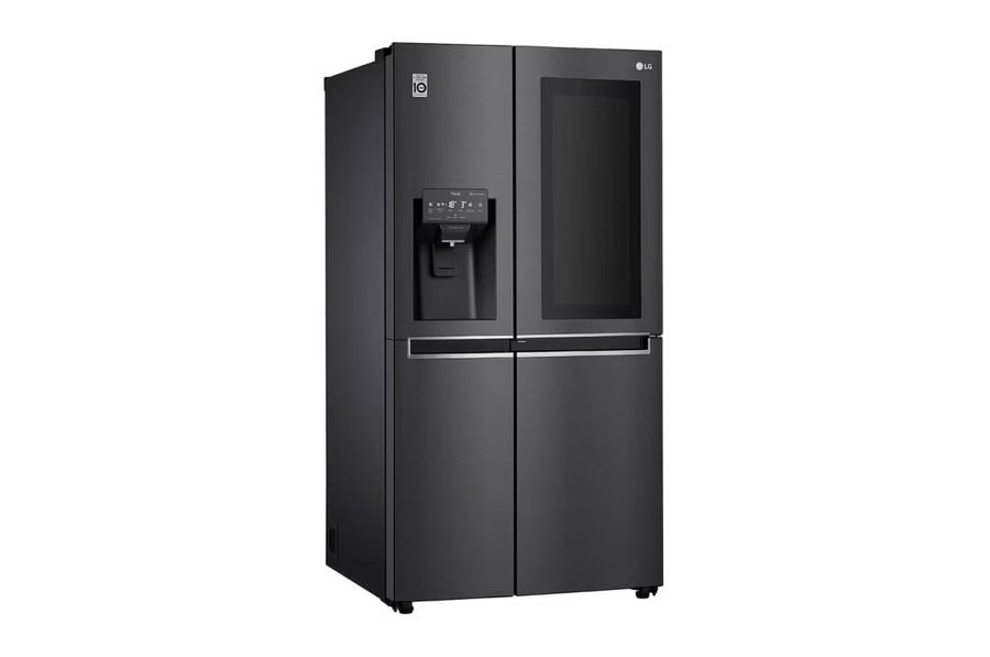 Réfrigérateur side by side LG InstaView fontaine noir mat GC-X257CQVV