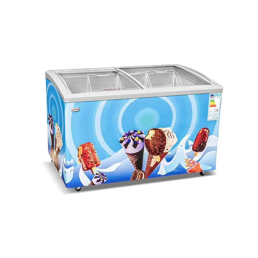 Congélateur horizontal vitrine Astech FH500V 500 litres
