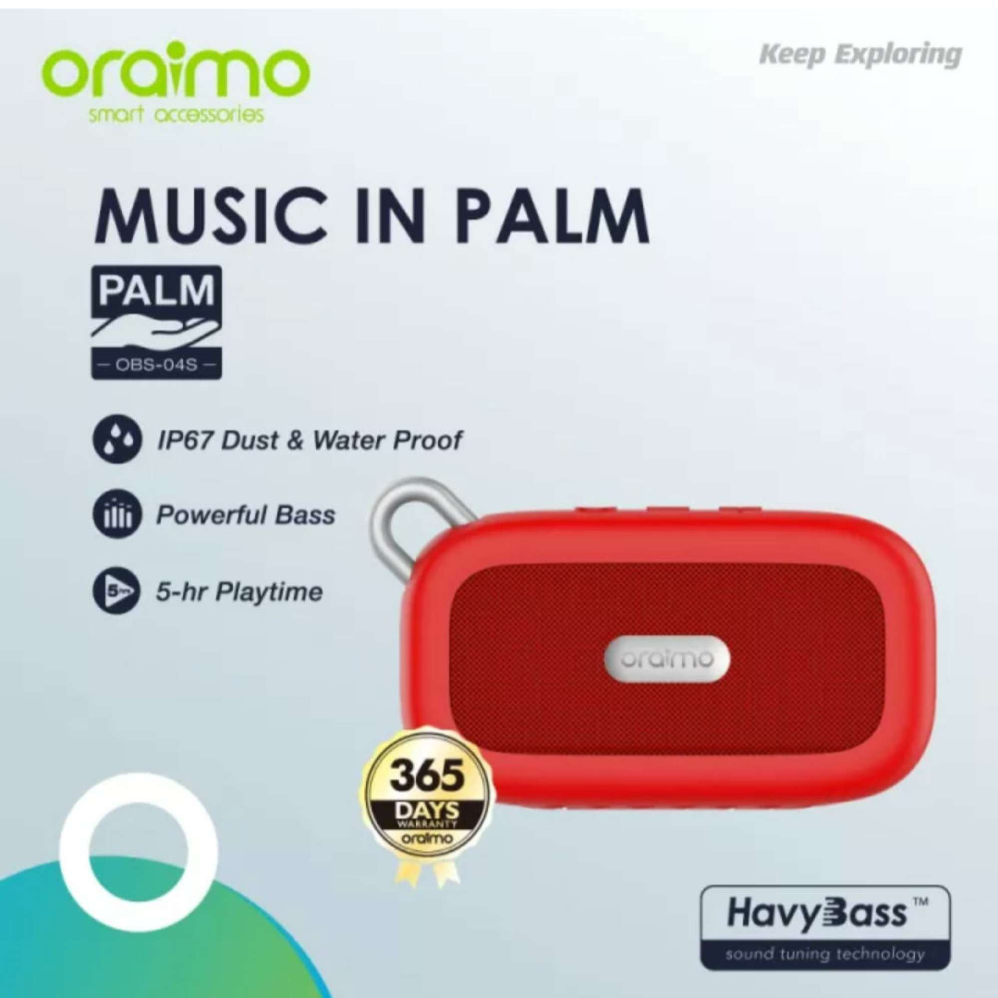 Haut parleur Oraimo bluetooth HavyBass | OBS-04S