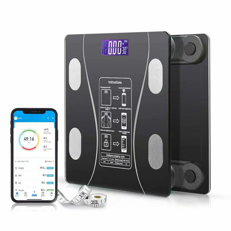Balance numérique de composition corporelle Bluetooth