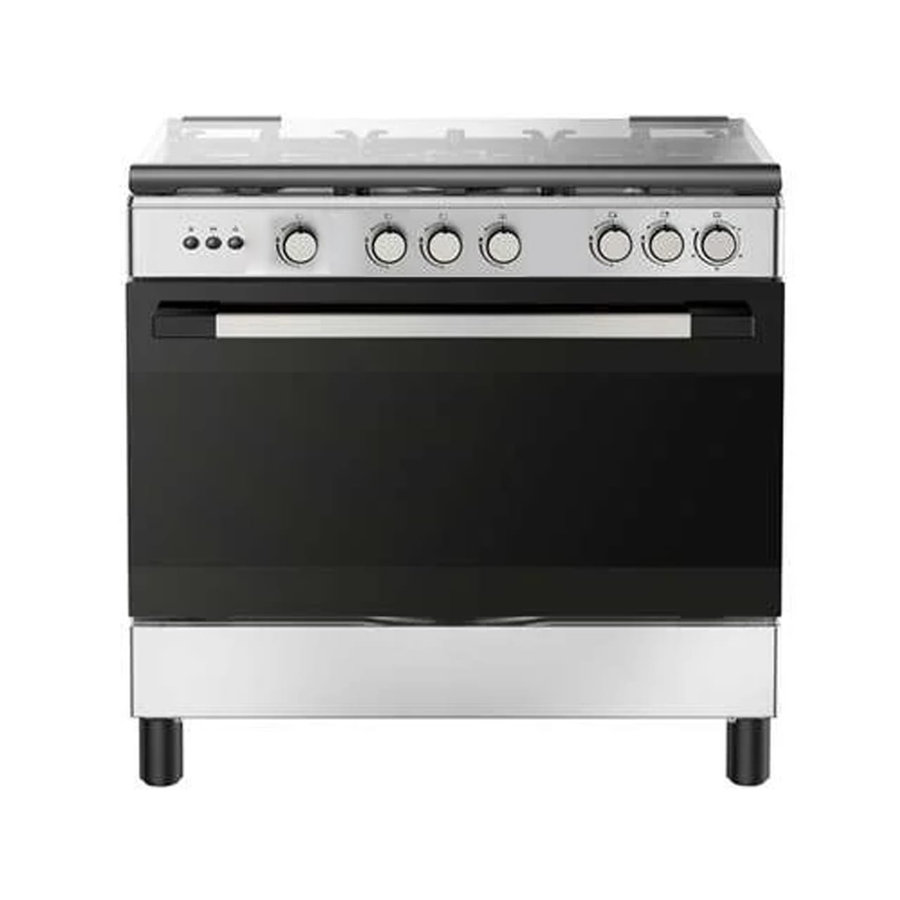 Cuisinière Midea 90x60 5 feux gaz inox 90605G030