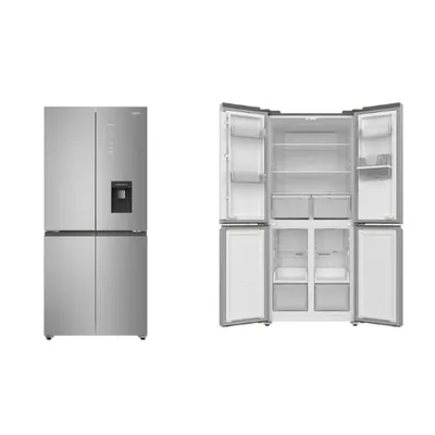Réfrigérateur side by side Astech 4 portes distributeur d'eau gris FSS579FDAM